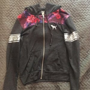 Cute Victoria’s Secret Pink zip up hoodie.
